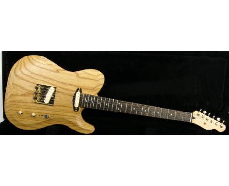 Good quality custom build Tele style electric guitar, comprising a guitarbuild.co.uk scallop edge Tele body and a Mighty Mite