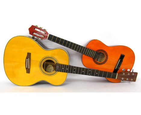 Acoustic guitar, 00028 style, in fair condition; together with a Stagg child's size classical guitar (2)