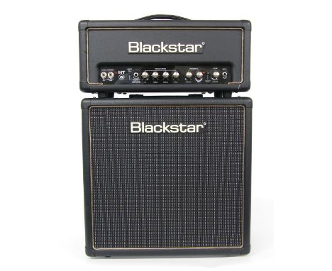 Blackstar Amplification HT5 guitar amplifier head; together with a HT-110 1 x 10 speaker cabinet (2)