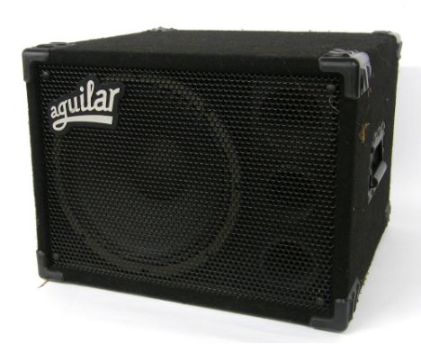 Aguilar Amplification DB112 amplifier speaker cabinet, ser. no. C8684; together with an Aguilar Amplification GS112 amplifier