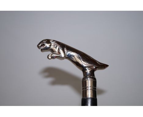 Walking stick with stylised Jaguar handle 