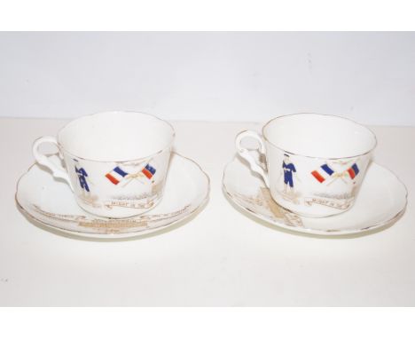 Jackson&Gosling Grovner china cups and saucers 