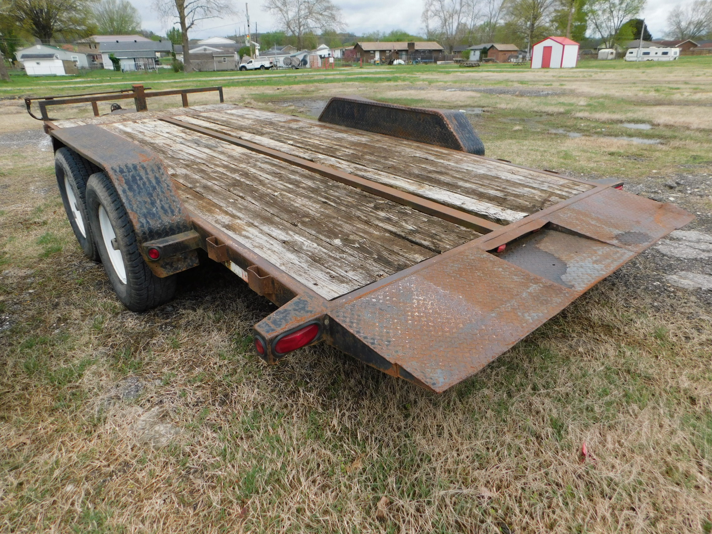 Loadmax Tandem Axle Tilt Bed Trailer, 18 Ft. Overall Length, 16 ft