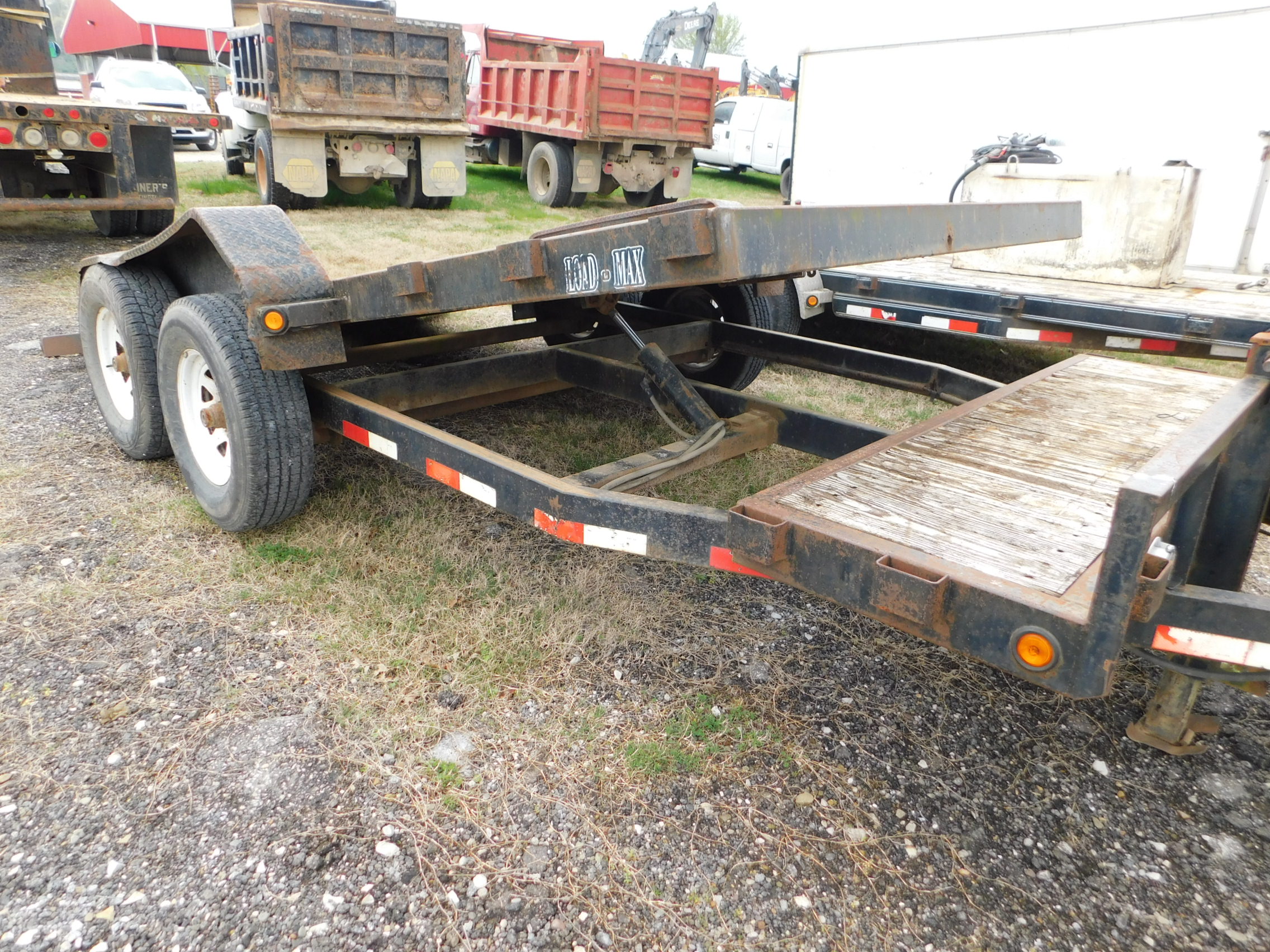 Loadmax Tandem Axle Tilt Bed Trailer, 18 Ft. Overall Length, 16 Ft. Tilt Deck, Electric Brakes, E