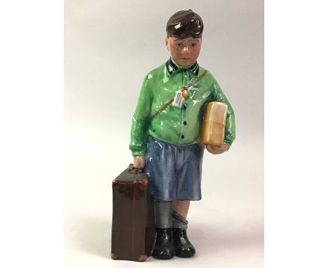 GROUP OF SIX ROYAL DOULTON FIGURES, comprising The Boy Evacuee HN 3202, Just One More HN 2980, Welcome Home HN 3299, Feeding 