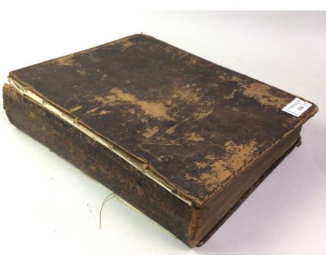 THE HOLY BIBLE, AND OTHER ITEMS  mark, Charles Kerr, 1793, along with binoculars and a clockThe bible is not illustrated and 