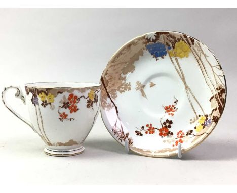 ROYAL GRAFTON TEA SERVICE, ARCADIA PATTERN  comprising twelve trios, sugar, cream and biscuit plate