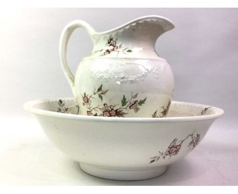 MINTONS EWER AND BASIN, decorated with the Mayflower patternQty: 2