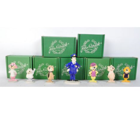 A collection of 20th century Beswick top cat ceramic figurines to include "Brain", "Officer Dibble", "Choo Choo", "Top Cat", 