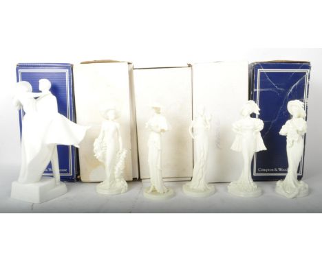 A collection of vintage 20th century figures to include makers Royal Worcester, Royal Doulton and Coalport. To include Over t