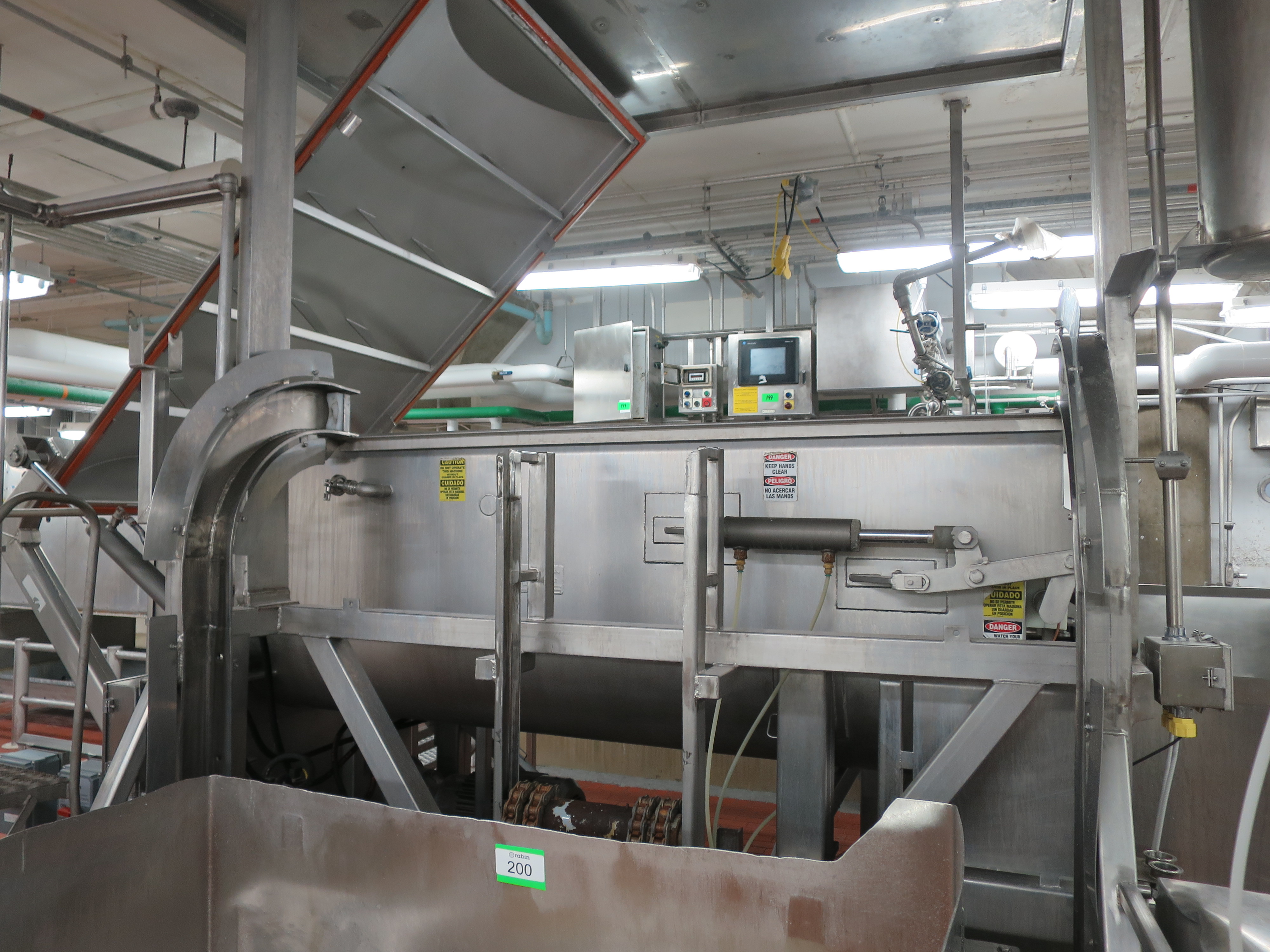 MTC Vacuum Ribbon Blender, Mdl. MTBV28040P, Ser. 10058, 56" W X 96