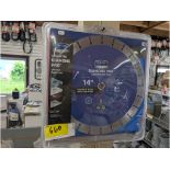 (2) 14" and (1) 12" Diamond Saw Blades