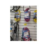 4 25' 12/3 Extension Cords, Power Strip