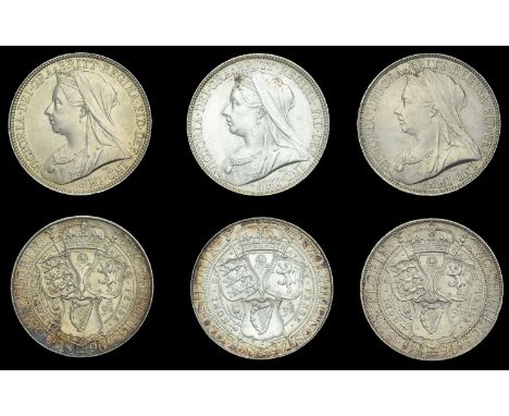 Victoria (1837-1901), Florins (3), 1894, 1896, 1897 (ESC 2964, 2966-7; S 3939) [3]. First good extremely fine but with light 