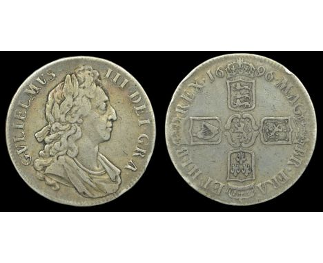 William III (1694-1702), Crown, 1696, first bust, edge octavo (ESC 995; S 3470). Fine or better £100-£120