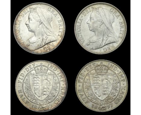 Victoria (1837-1901), Halfcrowns (2), 1897, 1899 (ESC 2783, 2785; S 3938) [2]. Extremely fine or better, but first sometime b