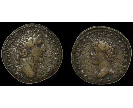 Roman Imperial Coinage, Antoninus Pius, Sestertius, Rome, 140-4, laureate bust right, rev. bare head of Marcus Aurelius left,