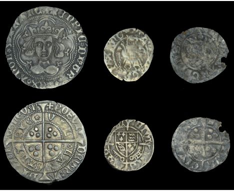Henry VI, Rosette-Mascle issue, Groat, Calais, mm. crosses II/V, mascle before la, 3.80g/4h (N 1446; S 1860); together with o