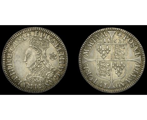 Elizabeth I (1558-1603), Milled coinage, Sixpence, 1562, mm. star, bust D, curly z, rev. cross pattée, border of fine teeth, 