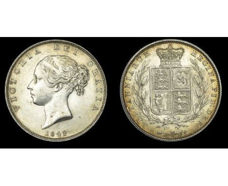 Victoria (1837-1901), Halfcrown, 1849, large date (ESC 2730; S 3888). Light contact marks and of bright appearance, otherwise