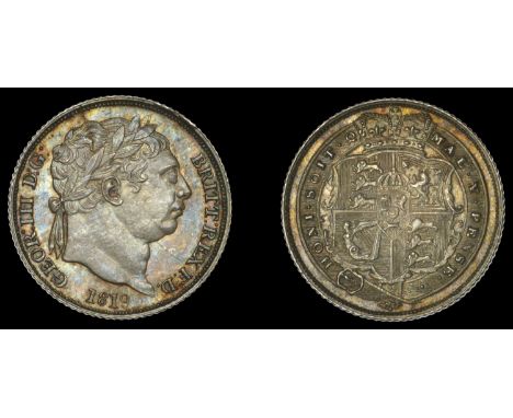 George III (1760-1820), New coinage, Sixpence, 1819, small 8 in date (ESC 2202; S 3791). Two light grazes on obverse, otherwi
