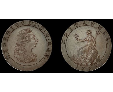 George III (1760-1820), Pre-1816 issues, Restrike Pattern Farthing, 1797, by W.J. Taylor after C.H. Küchler, in bronzed-coppe