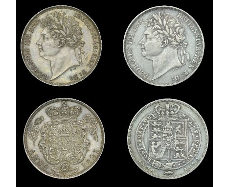 George IV (1820-1830), Shillings (2), 1821, 1823 (ESC 2396, 2398; S 3810-11) [2]. First about extremely fine and toned, secon