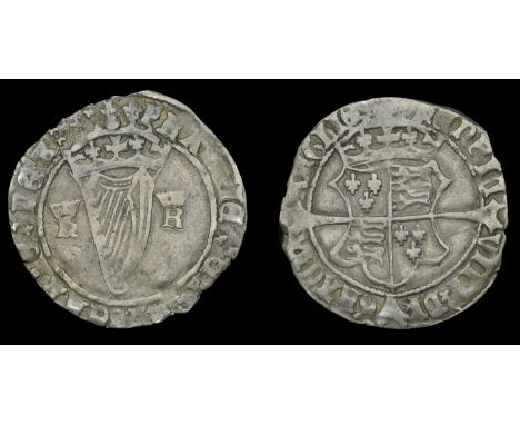 Ireland, Henry VIII, Fourth Harp issue, Sixpenny Groat, mm. lis, hr, with title rex, 2.45g/10h (S 6482; DF 209). Good fine  £
