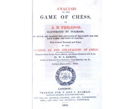 Analysis of the Game of Chess, Illustrated by Diagrams, on Which are Marked the Situation of the Party for the Back-games and