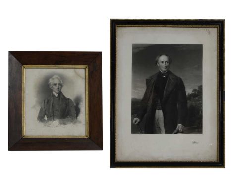 Henry Cousins, after George Richmond ARA  'Charles Alexander Home, 11th Earl of Home, 1799-1881' together with: 'Edward Stanl