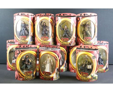 Collection of 12 boxed Toy Biz The Lord Of The Rings The Two Towers figures to include Berserker Uruk-Hai, Ugluk, Saruman The