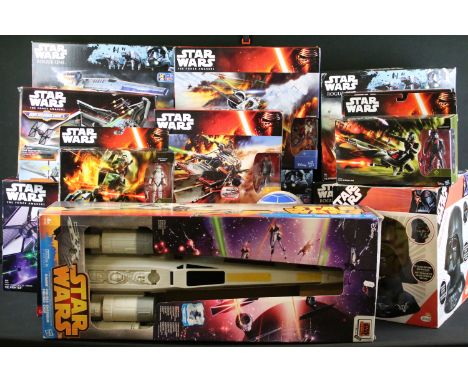 Star Wars - Large collection of various boxed Hasbro play sets to include large X-Wing Fighter, 3 x Rogue One Rebel U-Wing Fi