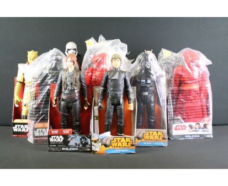 Star Wars - Collection of ten boxed / carded Jakks Pacific Star Wars 18 inch figures to include Tusken Raider, Stormtrooper, 