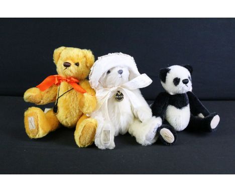 Three Dean's Rag Book Co ltd edn teddy bears with COAs, to include Beth Mother's Day Bear (ltd edn no. 141/450), Helene (ltd 