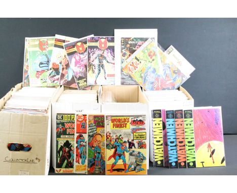 Large collection of comics featuring DC, Dark Horse, Eclipse, Image, etc to include Miracleman, Shidima, Warlands, Echo, Star