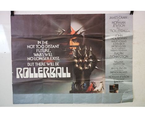 Three vintage Sci-Fi quad posters featuring Logan's Run, Capricorn One &amp; Roller Ball, condition varies 