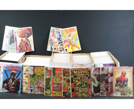 Large collection of Marvel comics to include Groo The Wanderer 7-8, 10, 13-15, 19-28, 30-36, 40, 42-44, 46-64, 66-80, 8 x lar