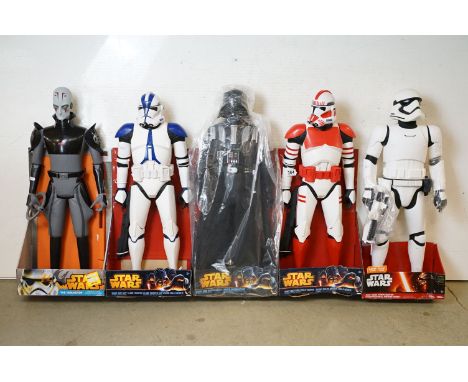 Star Wars - Collection of five boxed / carded Jakks Pacific Star Wars 31 inch figures to include The Inquisitor, Giant Size 5