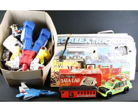 Mixed toys &amp; games to include Airfix Battery Operated Data Car, Kenner Six Million Dollar Man General Mills action figure