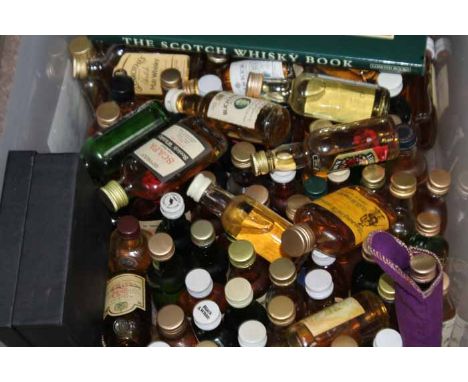 LARGE LOT OF WHISKY MINIATURES
over 100 items, including Scapa 100° proof, Caol Ila 1989 and Glenfiddich Pure Malt. Also incl