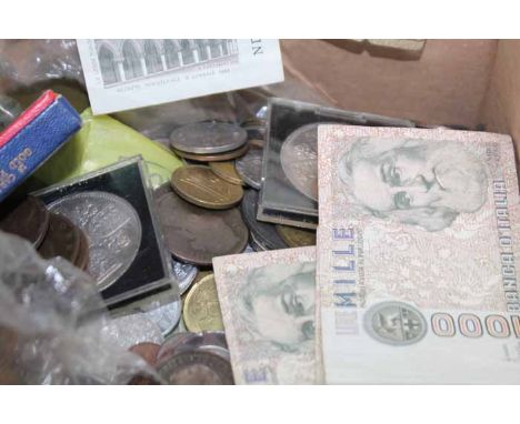 LARGE COLLECTION OF BRITISH AND WORLD COINS
including crowns, pennies, etc; along with vintage cameras and flash 
