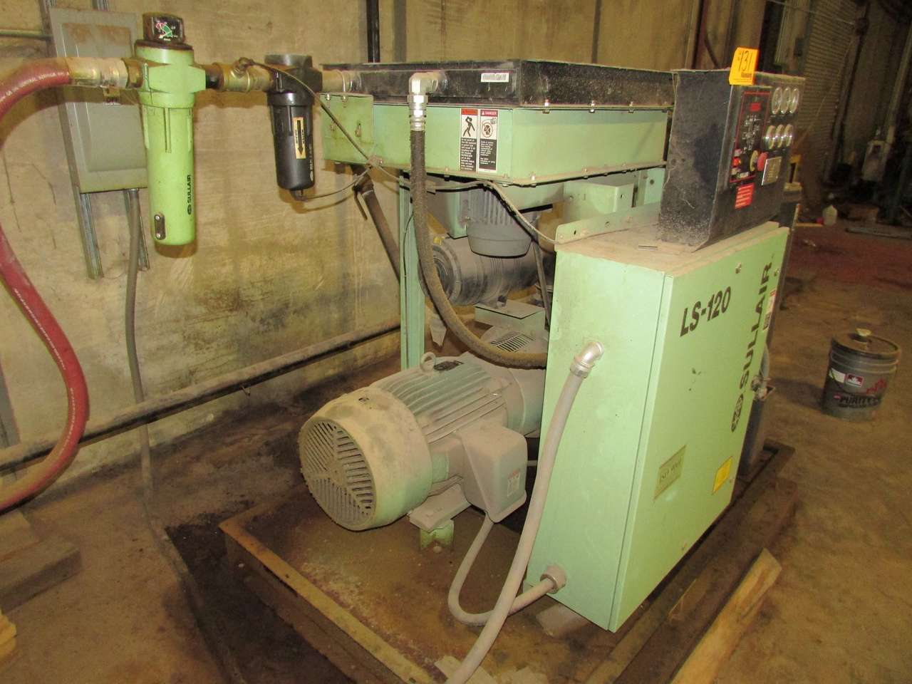 Sullair LS120-50H/A 50HP Rotary Air Compressor 135 Max PSIG, 230/460V