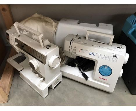 3 electric sewing machines including a Singer model