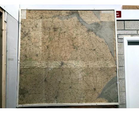 A 1962 office ordnance survey map of Kingston-Upon-Hull, Doncaster, Nottingham and Lincolnshire scale 1" to 1 mile. Approxima