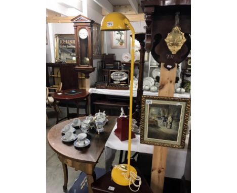 A retro floor standing lamp
