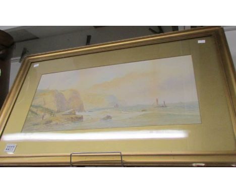 An early 20th century framed and glazed watercolour seascape signed M D Marsell/11.