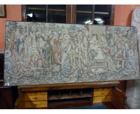 A Machine Made Tapestry, Framed.
