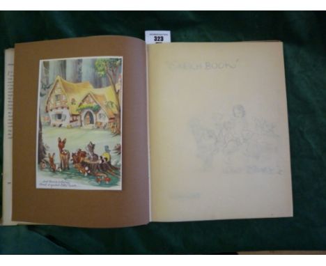Walt Disney: Sketch Book of Snow White and the Seven Dwarfs. London: William Collins, 1938. 4° (292 x 236mm). Coloured fronti