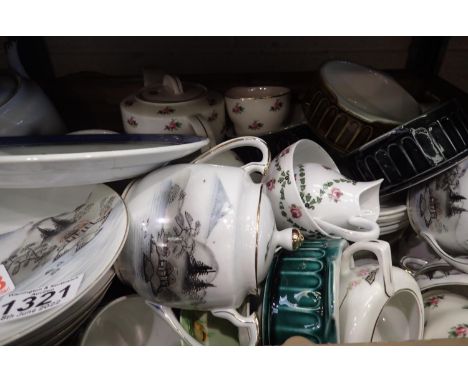Mixed ceramics to include Copeland Spode plate. Not available for in-house P&amp;P, contact Paul O'Hea at Mailboxes on 01925 