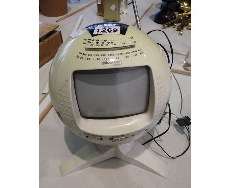 Pilstron football 5 1/2 inch screen TV and radio. P&amp;P Group 3 (£25+VAT for the first lot and £5+VAT for subsequent lots) 